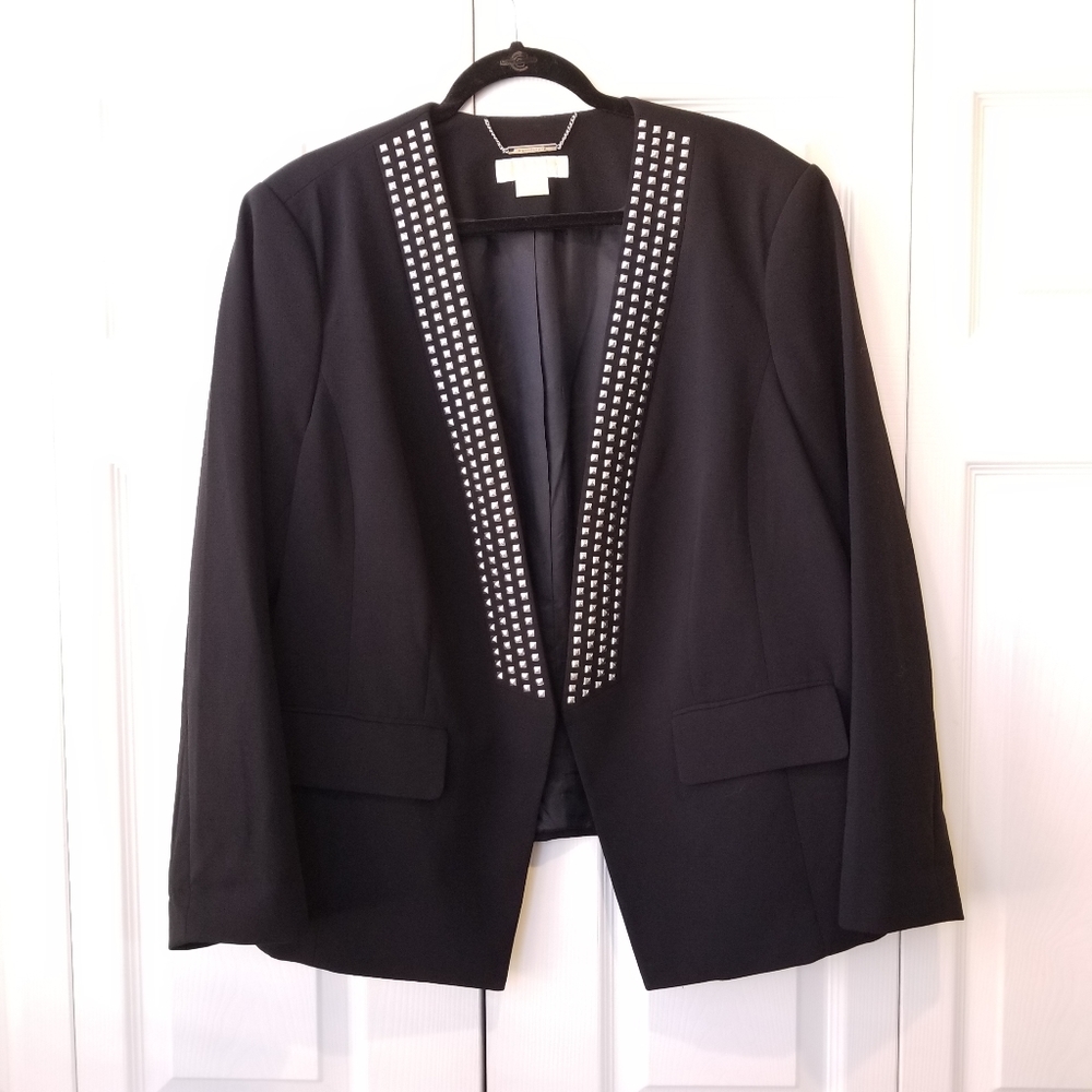 MICHAEL by MK Black Studded Jacket Blazer Size 20W